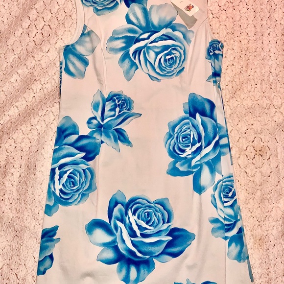 NWT Talbots Kids Girls Size 10 White Blue Dress - Picture 4 of 8